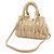 Borsa Miu Miu Matelassé Gathered Beige - vista 3
