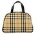 Borsa Burberry Nova Check Nero Beige Bordò - vista 2