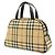 Borsa Burberry Nova Check Nero Beige Bordò - vista 3