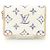 Louis Vuitton Portefeuille Lou Monogram Jacquard White Bi-fold Wallet Weiß - Ansicht 2