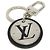 Louis Vuitton Keychain LV Circle Cut Calf Black Silvery - view 4