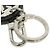 Louis Vuitton Keychain LV Circle Cut Calf Black Silvery - view 7