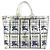 Borsa Tote a spalla Burberry logo EKD Blu Giallo