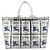Borsa Tote a spalla Burberry logo EKD Blu Giallo - vista 2
