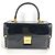 Versace Vintage Sunburst Logo Vanity Bag Schwarz