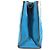 Borsa Shopping Dolce & Gabbana in pelle e tela Nero Blu - vista 4