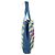 Jimmy Choo gestreifter Strandbeutel mit Logo Pink Blau Beige - Ansicht 4
