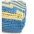 Jimmy Choo gestreifter Strandbeutel mit Logo Pink Blau Beige - Ansicht 8
