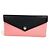 Miu Miu Madras Logo Bicolor Flap Long Wallet Schwarz Pink