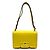 Borsa a tracolla con patta Valentino Yellow Logo Giallo