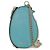 Monedero Prada Saffiano con cadena y pingüino Azul - vista 3