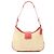 Bolsa de Ombro Coach Bege e Vermelha Vermelho