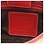Bolsa de Ombro Coach Bege e Vermelha Vermelho - vista 4