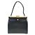 Versace Vintage Sunburst Logo Handtasche Schwarz