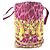 Bolso Tote/Hombro Versace Logo Print Rosa Amarillo - vista 3
