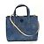 Tory Burch Logo Blake 2-Way Tote Bag Blau