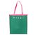Marni Logo Tote Bag Rosa Grün aus Polyester Pink