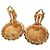 Orecchini a clip vintage Chanel COCO Mark D'oro - vista 3