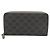 Portafoglio lungo Gucci GG Supreme Marrone Nero