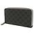 Portafoglio lungo Gucci GG Supreme Marrone Nero - vista 2