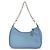 Prada Re-Edition Tessuto Micro Mini Schultertasche mit Kette Blau - Ansicht 4