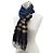 Burberry Kaschmir-Stola Beige Marineblau - Ansicht 6