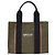 Bolso Tote Bally de lona caqui