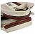 Borsa Chloé Small Tote Woody Marrone Beige - vista 12