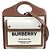 Borsa a tracolla Burberry Logo Pocket Marrone Bianco