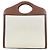 Borsa a tracolla Burberry Logo Pocket Marrone Bianco - vista 3