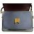 Borsa Trunk Marni a Spalla in Vitello Marrone Verde Blu navy - vista 15