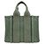 Borsa Tote Piccola Chloé Woody Shoulder Verde Cachi - vista 3