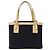 Borsa Burberry in tela Nero Beige - vista 2