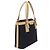 Borsa Burberry in tela Nero Beige - vista 4