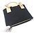 Borsa Burberry in tela Nero Beige - vista 7