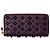 Cartera larga de piel morada Christian Louboutin Púrpura