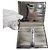 Cartera bi-fold para mujer Burberry en Silver Plata - vista 7