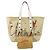 Borsa Tote con borchie Christian Louboutin Frangibus Bianco Rosso Beige