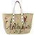 Borsa Tote con borchie Christian Louboutin Frangibus Bianco Rosso Beige - vista 2