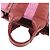 Bolsa de Ombro Chloé Woody Small em Feltro e Couro Vermelho - vista 6