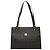 MCM Visetos Shopper aus schwarzem Nylon und Leder