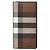 Cartera larga Burberry Check Castaño Negro Blanco