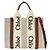 Bolso de mano Chloé de lona beige y marrón Castaño