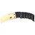 Bracciale in pelle e charm placcato oro Miu Miu Nero D'oro - vista 6