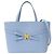 Salvatore Ferragamo Handtasche aus hellblauem Leder