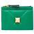 Monedero Valentino de piel verde