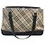 Sacola Burberry Nova Check Marrom Bege