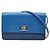Bolsa Crossbody Prada em couro Saffiano Azul