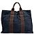 Borsa tote Hermès Fluteu blu in tessuto - vista 2