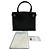 Borsa Burberry in pelle Saffiano Nero - vista 10